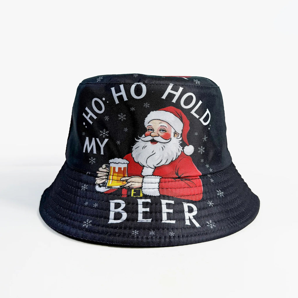 Klassischer beliebter lustiger Neuheiten-Weihnachtsmann-Geschenk-Fischerhut Outdoor Freizeit Sonnenschutz Sonnenhut Herren Damen Fischerhüte