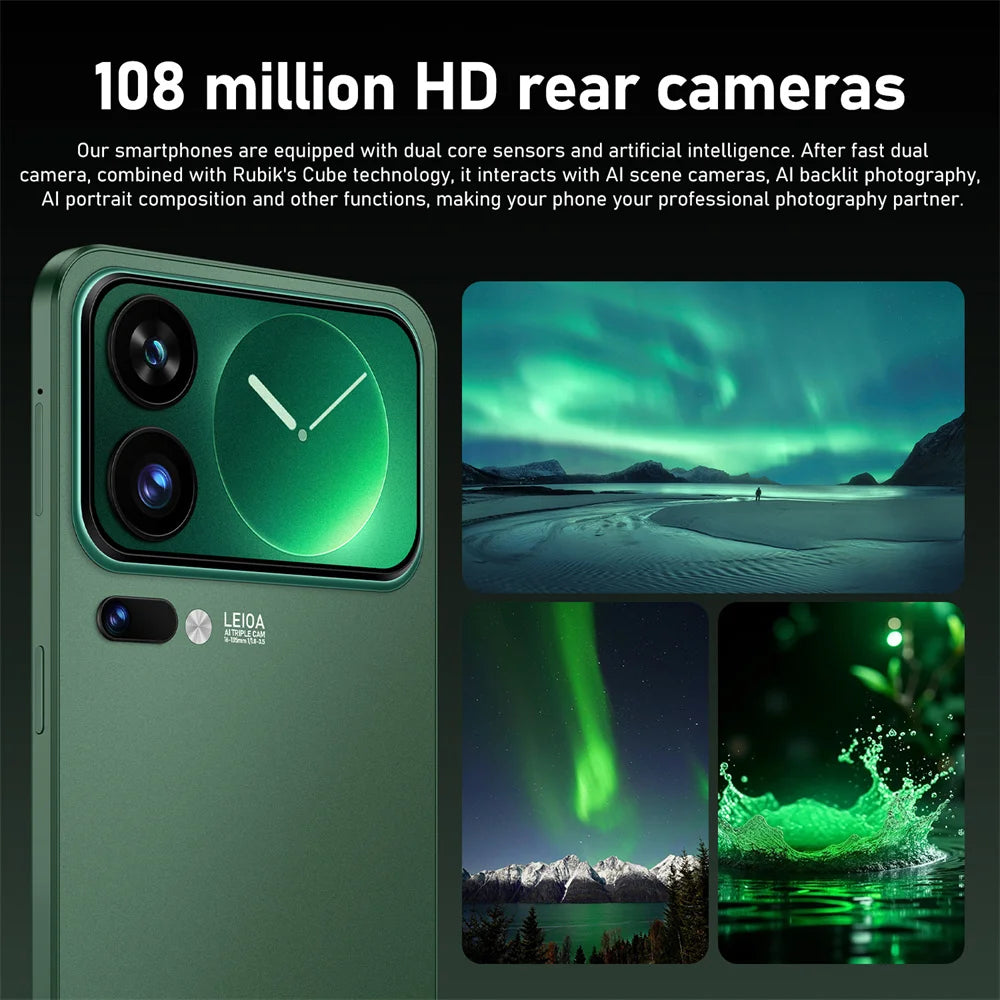 Neues Smartphone 5G 7.3HD für M17 Pro Max Dual-SIM-Karte 22G+2TB Günstiges Handy Android Smart Mobile Phones Entsperrt 8000mAh