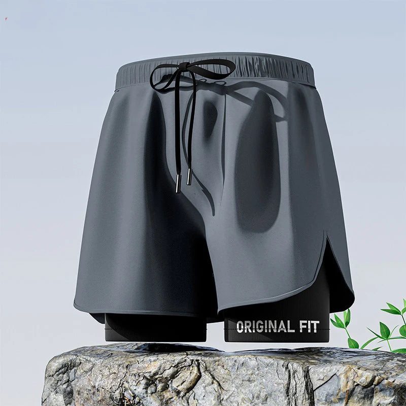Badeboxer Herren Badehose Set Neu Strandbadehose Für Erwachsene Schnell Trocknende Surf-Badeshorts mit Futter Schwimmhose