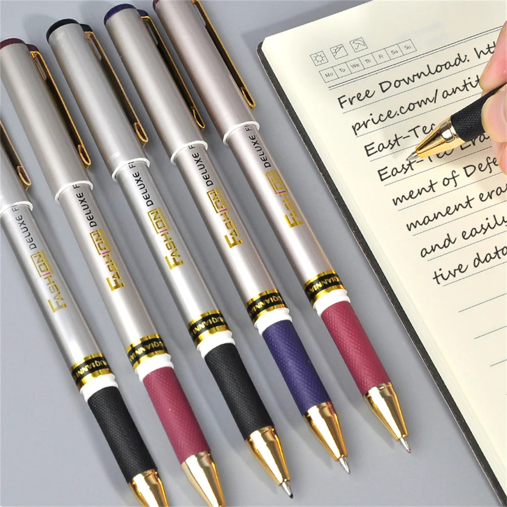 Gelschreiber, hohe Kapazität, schwarze/blaue Tinte, 0,5 mm, hervorragende Qualität, sehr gute Schreibeigenschaften, Geltintenstifte, Büro- und Schulbedarf, neutraler Stift