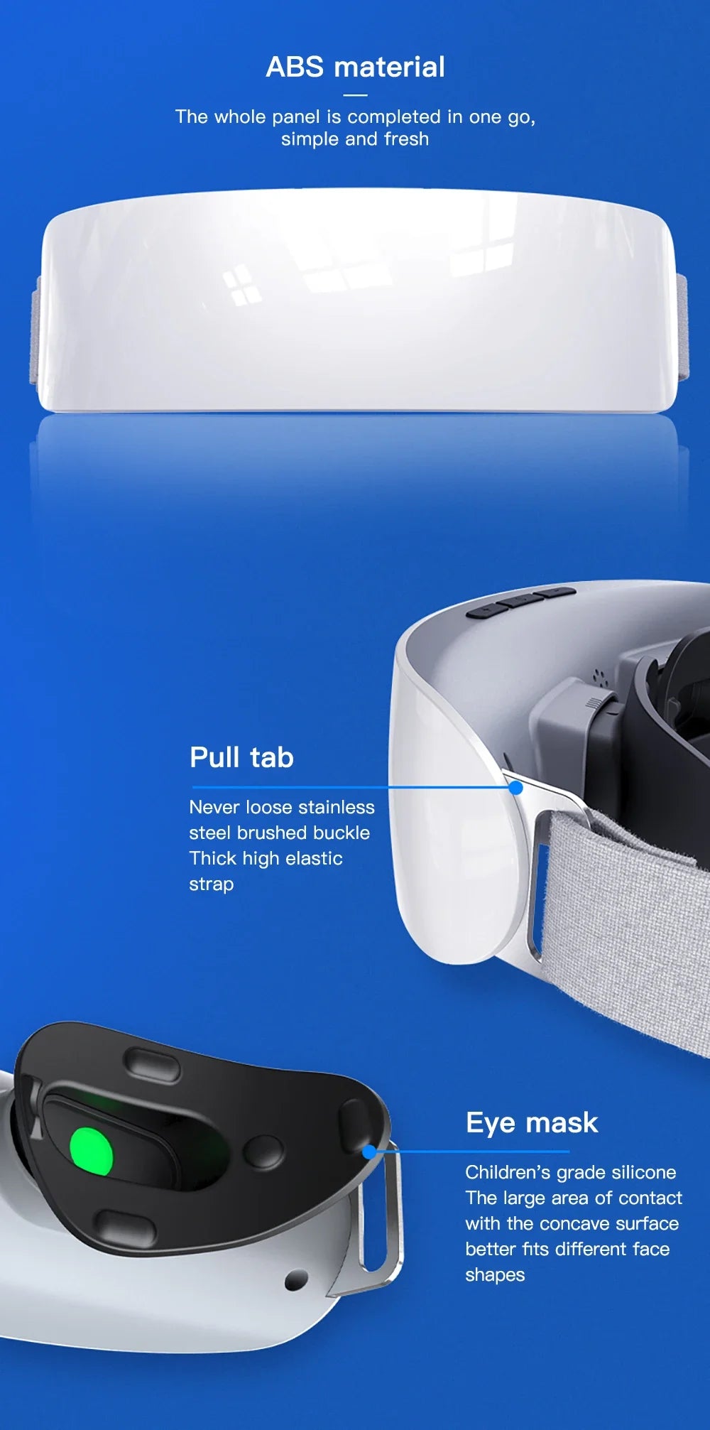 Visionswiederherstellungs-Augenmassagegerät Grünes Licht Vision Recovery Trainingsinstrument EMS Akupressur Augenschutz Wiederherstellung Kurzsichtigkeit Kind