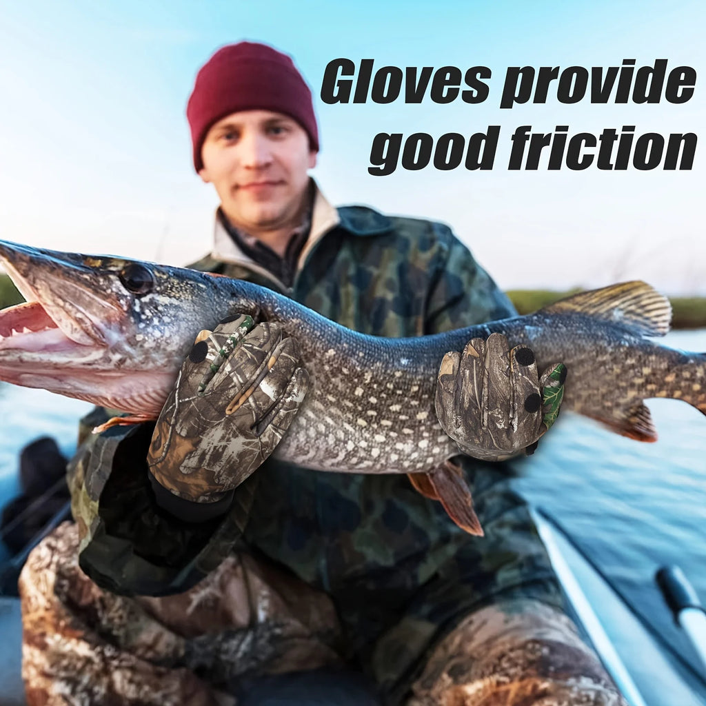 Autumn Winter Full Finger Hunting Gloves Touchscreen Anti-slip Protection Sports Fishing Gloves Hunting Outdoor Walking Gloves