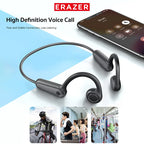 ERAZER XF22 Kopfhörer Bluetooth 5.4 Sport Wireless Kopfhörer Knochenschall-Headsets mit Mikrofon Nackenbügel-Kopfhörer