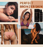 ENVISHA Make-up Foundation Körperpflege Selbstbräunungslotion Schnelle Gesichtsbräunungscreme Feuchtigkeitsspendender Bronzer Nährende Gesichtscreme