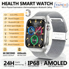 2026 Neue Pflegegrad-Harnsäure-Blutfettwerte Smartwatch Herren EKG+PPG Blutdruck Herzfrequenz Bluetooth Anruf Gesundheits-Smartwatch