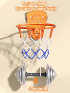 Boys basketball stand set, punch-free indoor basketball stand, children's shooting stand for home use, 7-inch silent basketball