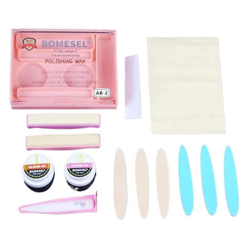Maniküre-Set Pulver-Nagel-Kit Stärker Professionelle Vielseitige Werkzeuge für Reisen Mädchen Frauen Home Beauty Polierwachs