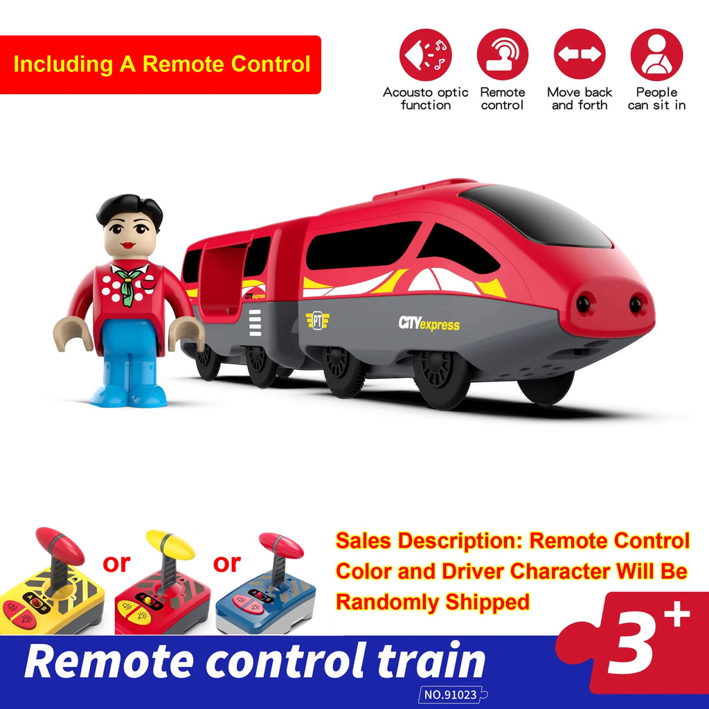Kinder RC Elektrische Eisenbahn Lokomotive Magnetische Bahn Diecast Slot Spielzeug Passend für Holzeisenbahn Schienen Spielzeug für Kinder Geschenke