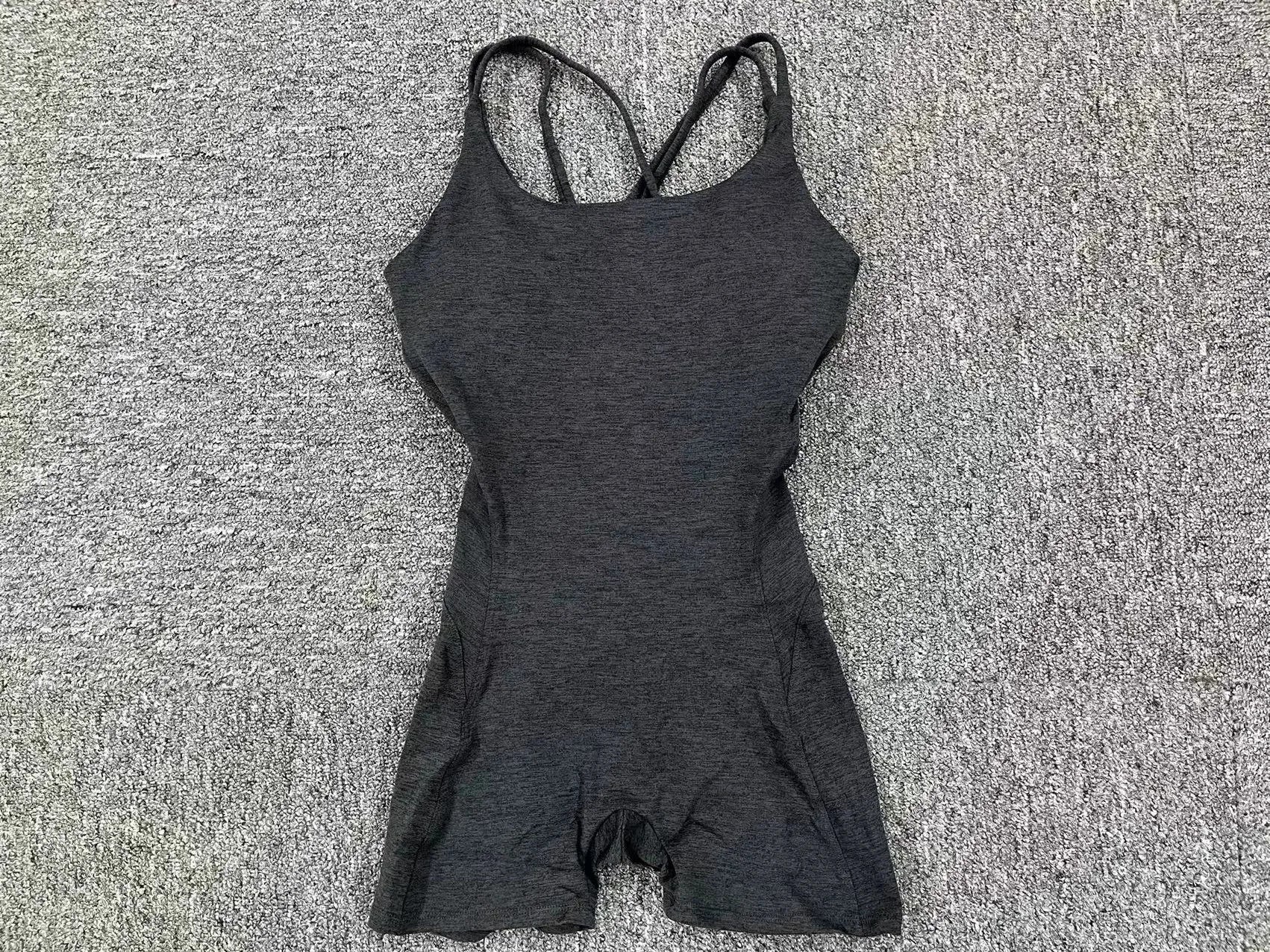 Gepolsterter Activewear Gym Yoga Bodysuit Damen Fitness Kleidung Damen Workout Weibliche Sportoutfit Anzüge Trainings Jumpsuit