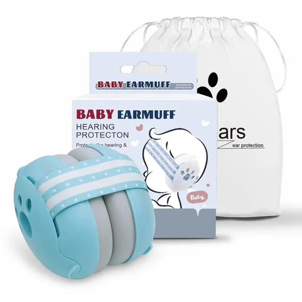 Baby-Kopfhörer mit Geräuschunterdrückung, Schlaf-Schalldämmung, Sicherheit, Lärmreduzierung, Ohrenschützer für Babys mit rutschfestem Band