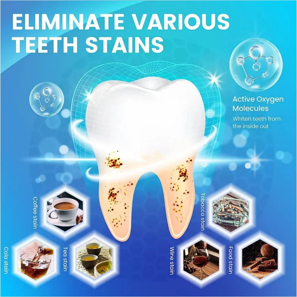 Zahnaufhellungsstreifen, weißes Zahnarzt-Kit, Mundhygiene-Pflegestreifen für Zahnveneers, Zahnarzt-Aufhellungsstreifen 3D/5D/9D