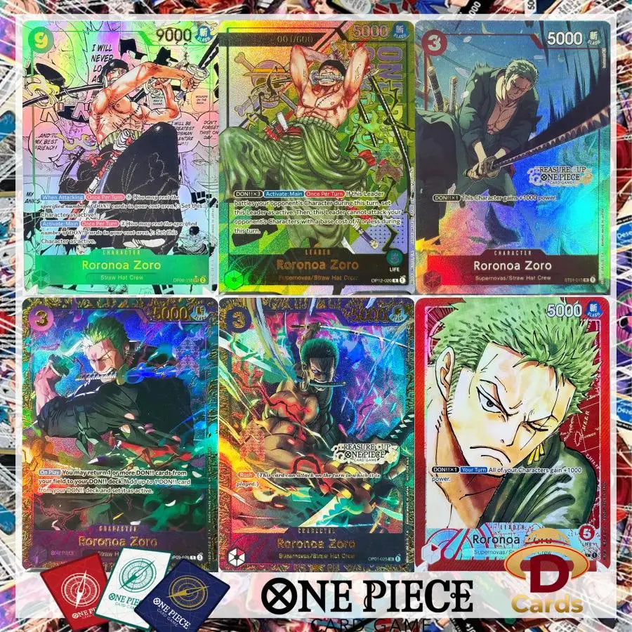 One Piece Roronoa Zoro Serien-Set Championship Treasure Cup Promo Anime Sammlerstücke DIY Replik-Karten Texturkarte