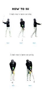 Golf Dual-Color Assist-Gerät Schwungmechanik, Armhaltung beibehalten, Chicken-Wing-Haltung verbessern, Dreieckstraining