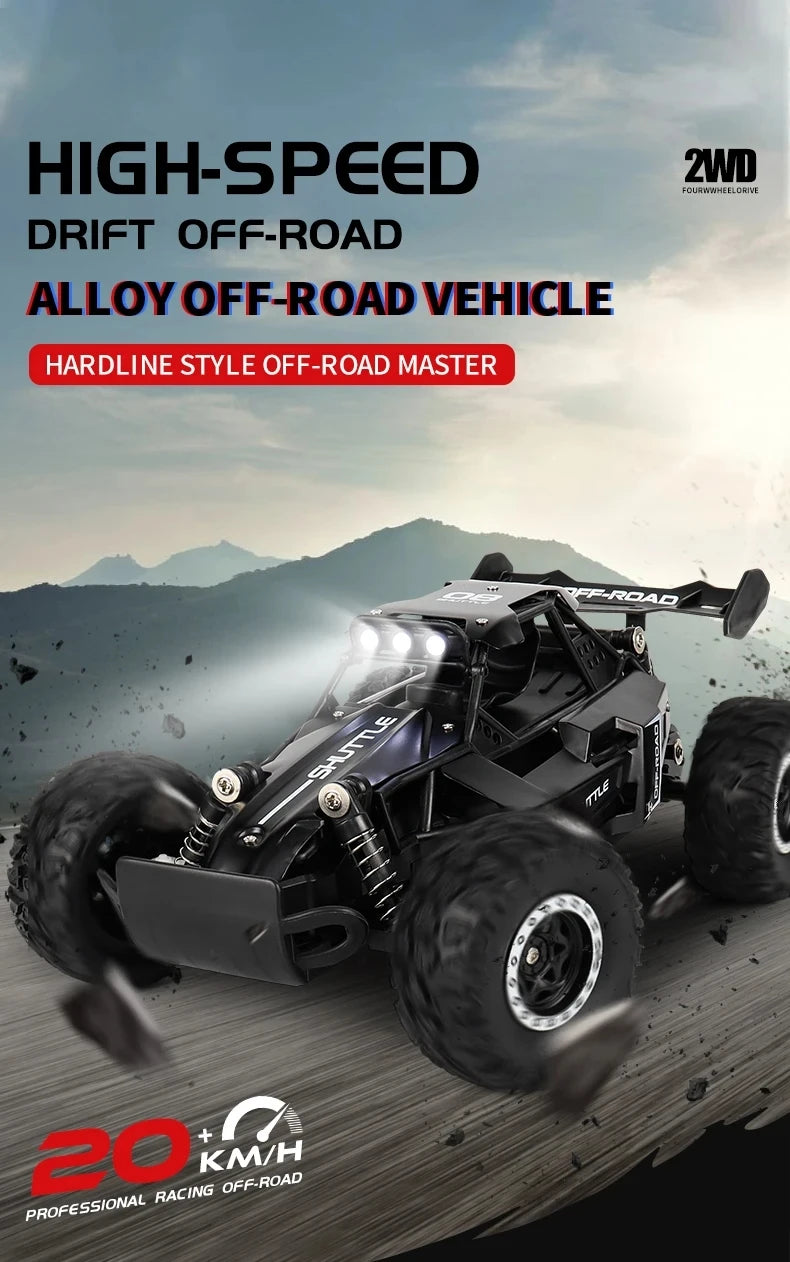 Oike RC-Car 1:16 Modell mit LED-Lichtern Funkferngesteuertes Offroad-Kletterfahrzeug Outdoor-Autos Drift-Rennspielzeug Jungen Geschenke
