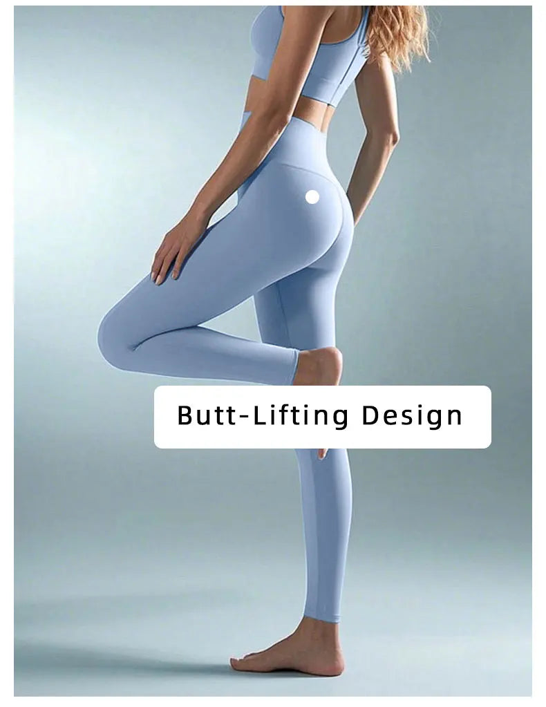 Sommerschlussverkauf High-Waist Yoga-Hose – 4-Wege-Stretch schnelltrocknende Leggings für Laufen Radfahren Fitnessstudio-Training