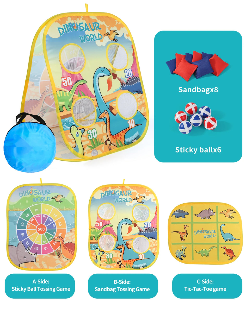 3-in-1 Bohnensackwurfspiel-Set für Kinder - Interaktives Eltern-Kind-Spielzeug für Schulsport, Geburtstag & Ostergeschenke