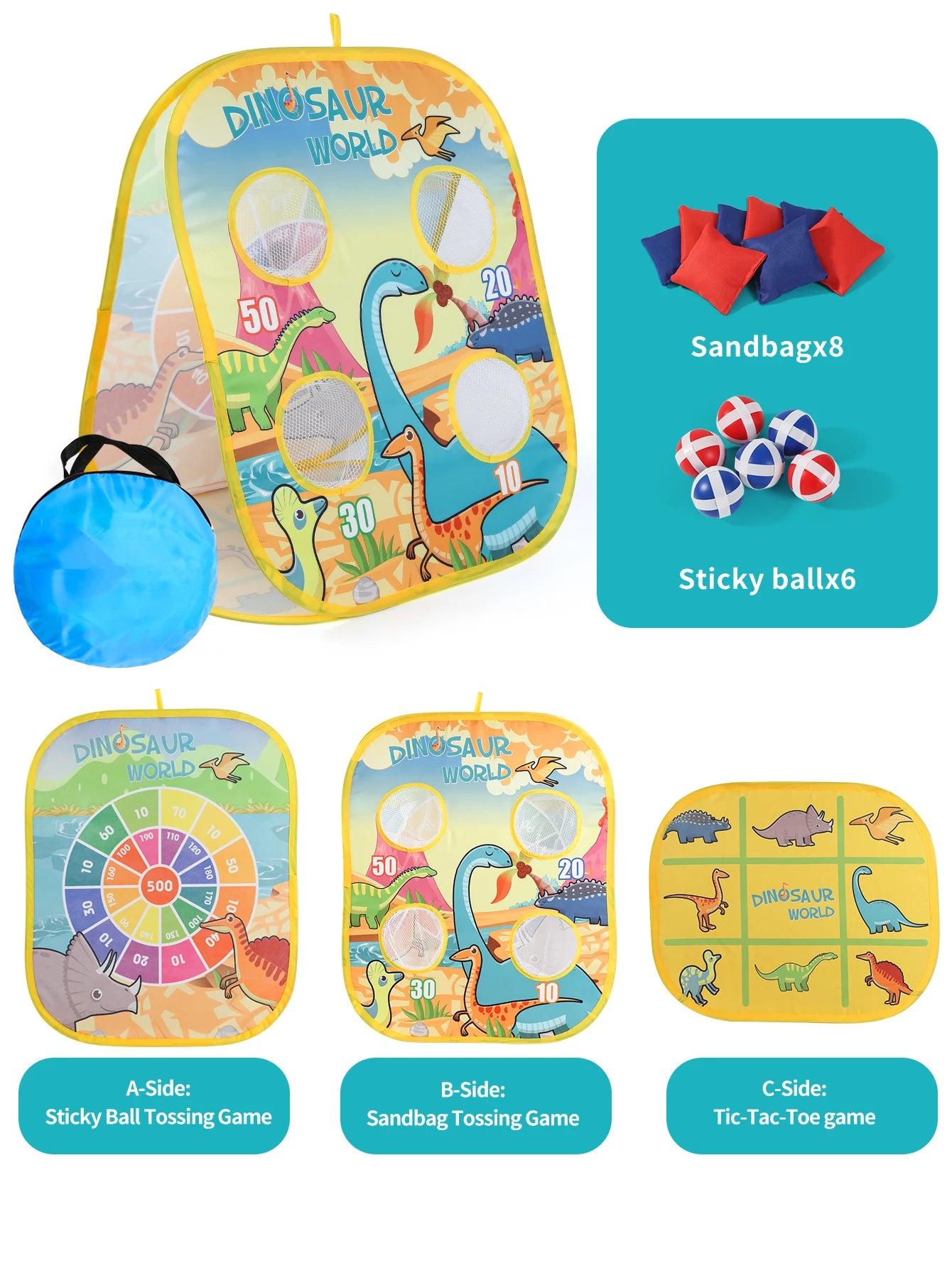 3-in-1 Bohnensackwurfspiel-Set für Kinder - Interaktives Eltern-Kind-Spielzeug für Schulsport, Geburtstag & Ostergeschenke