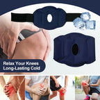 Nylon Gel Knie-Kühlpack Wiederverwendbarer Knie Kalt- und Warm-Kompressen Gelpack zur Knieentlastung und -entspannung Fußpflege-Zubehör