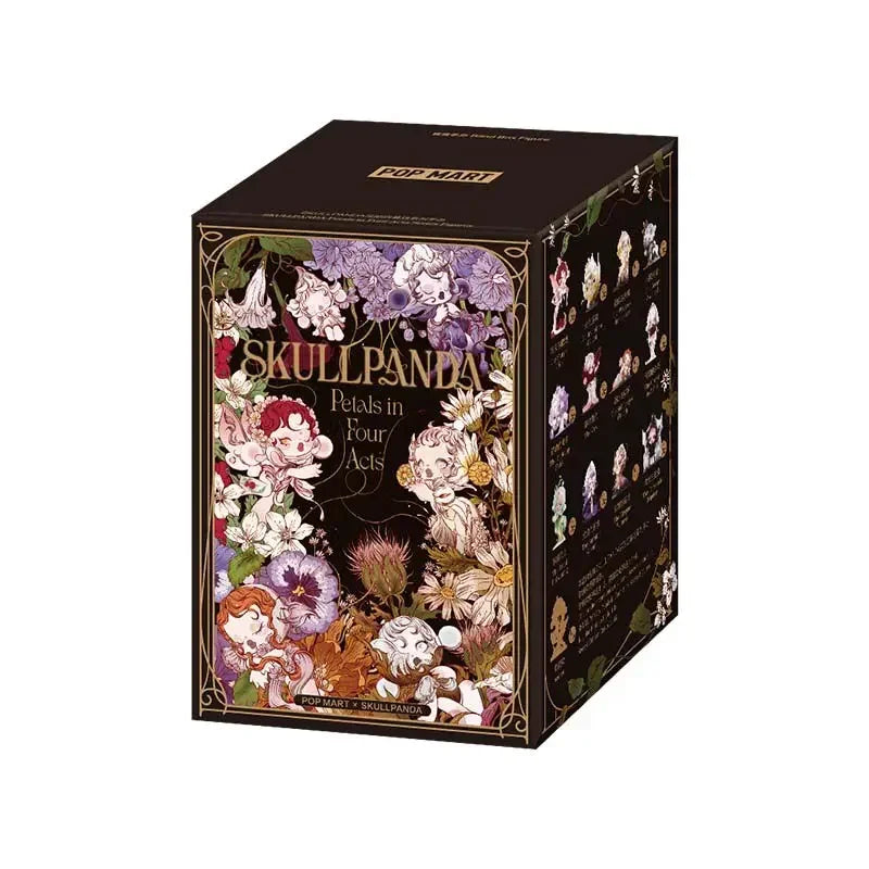 POP MART SKULLPANDA Petals In Four Acts Serie Mystery Box Genuine Blind Box Überraschungsspielzeug Taschenornament Figur Heimdeko Desktop