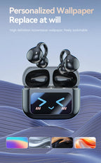 Touchscreen-Bluetooth-Kopfhörer 144 Sprachen Echtzeit-Übersetzung Kopfhörer Drahtlose Open-Ear-Clips Sport-Gaming-Kopfhörer