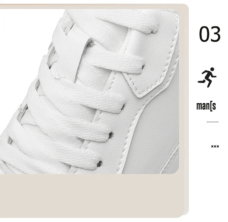 Hochwertige Herren-Sneaker, erhöhte Herrenschuhe, modische Freizeitschuhe, bequeme Leder-Sportschuhe, Höhenzunahme 6/8/10 cm