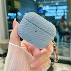 Winter Matte Corduroy Fabric Hook Earphone Case For Apple Airpods 1 2 3 4 Pro 3 2 Wireless Bluetooth Earphone Anti Scratch Cover