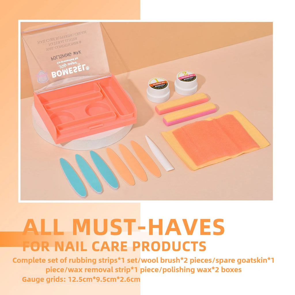 Maniküre-Set Pulver-Nagel-Kit Stärker Professionelle Vielseitige Werkzeuge für Reisen Mädchen Frauen Home Beauty Polierwachs