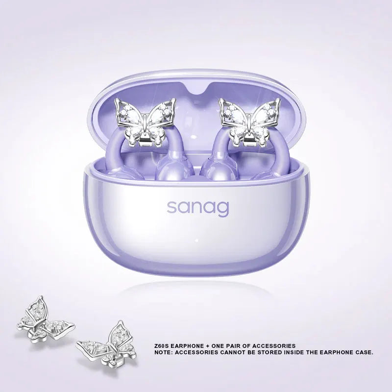 Sanag Z60S Ohrclip-Kopfhörer OWS HiFi-Sound Open-Ear-Ohrhörer Audífonos Bluetooth Kabellose Kopfhörer Flash-Sale Headset