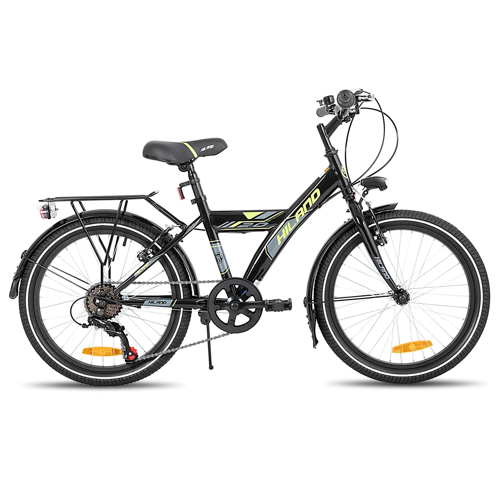 Hiland 20/24 Zoll Kinder Mountainbike für Jungen und Mädchen von 6-10 Jahren mit Shimano 6-Gang Schaltung