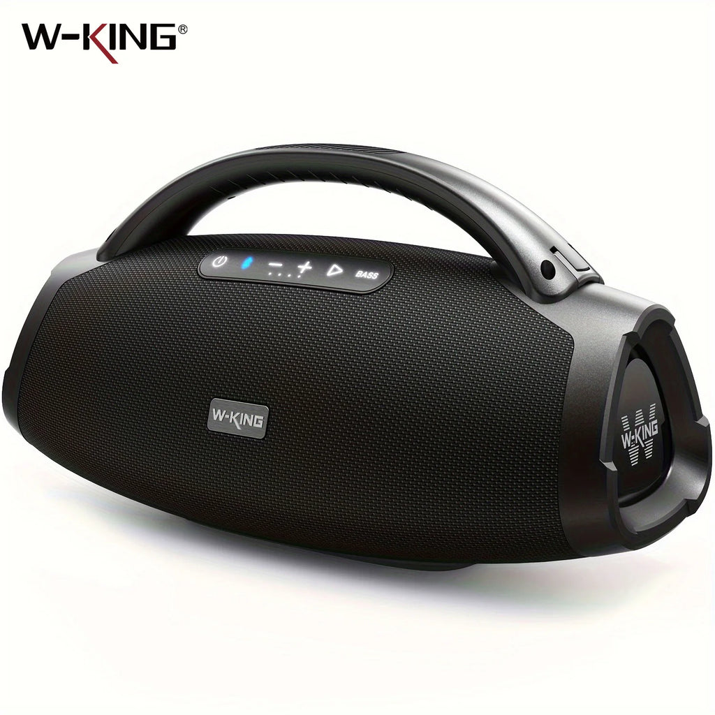 W-KING 200W RMS Portable Bluetooth Lautsprecher, Massive Bass Party Boombox IPX7 Wasserdichter Lautsprecher Groß, Lauter Outdoor Lautsprecher