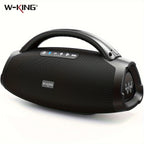 W-KING 200W RMS Portable Bluetooth Lautsprecher, Massive Bass Party Boombox IPX7 Wasserdichter Lautsprecher Groß, Lauter Outdoor Lautsprecher