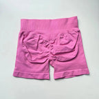 Impact Shorts 4.5" Nahtlos, hochelastisch, niedrig gerippter Bund, dezenter Po-Kontur-Shorts, Fitness Workout Yoga Gym Shorts