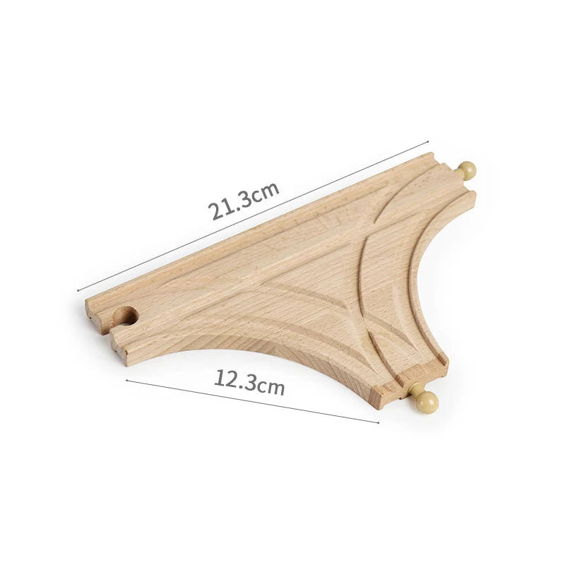 Hölzerne Eisenbahn-Schienen-Montagespielzeuge Für Alle Thomas Züge Auto-Brückenpfeiler Ampel Buche Hölzerne Eisenbahn Kinder Kreatives Spielzeug