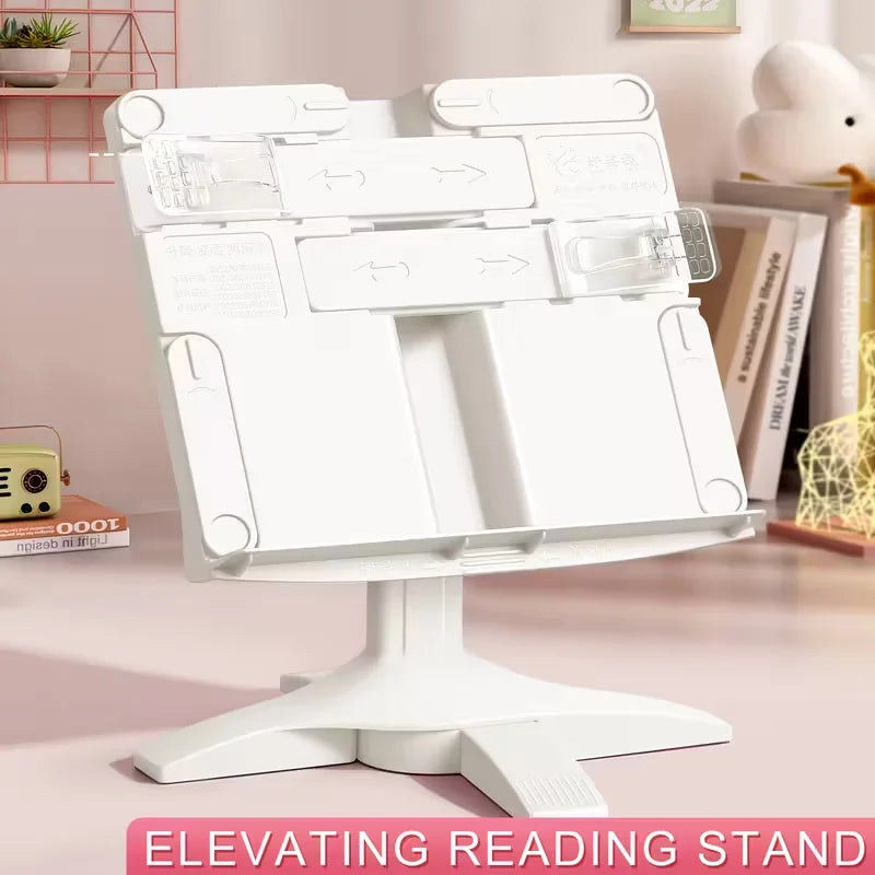 Ergonomic Adjustable Reading Stand - Lightweight, 2-in-1 Desktop Book&Laptop Holder with Height Options for Comfortable Viewing Hauptbild