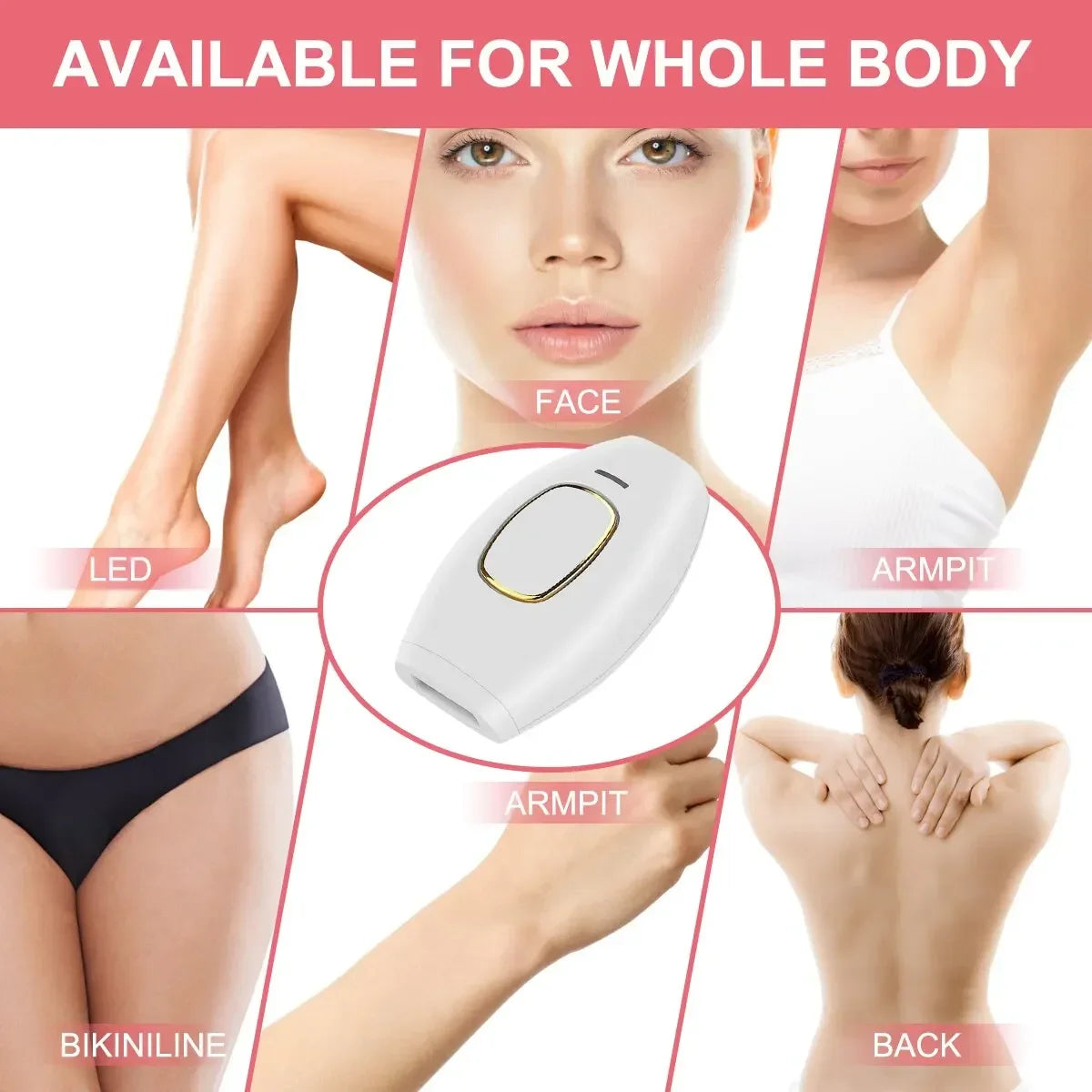 500000 Flash Schmerzloser Laser IPL Epilierer Damen Rasierer Permanente Haarentfernung Für Körper Gesicht Bikini Achselhöhle Haarentfernungsgerät