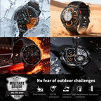 2026 Neue T-Rex3 Pro 1100mAh Akku Smartwatch GPS-Route 5ATM Wasserdicht Sport Lauf-Tracker Outdoor Kompass Militär-Smartwatch