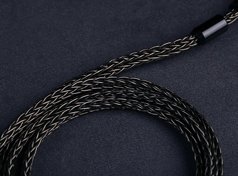 OPENHEART 16-adriges Kopfhörerkabel 1 zu 2 Klinken dual 3.5/2.5/4.4mm/XLR symmetrisches Kabel für HIFIMAN DENON Ersatzkabel 2m 3m