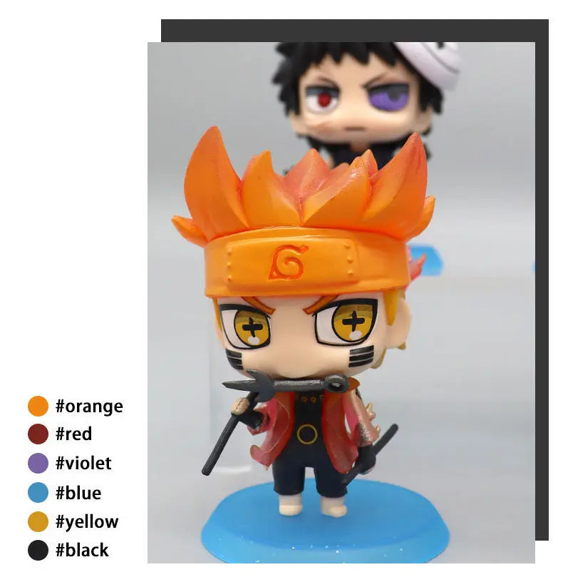 Anime Naruto Actionfigur Naruto Sasuke Kakashi Itachi Modell Spielzeug Desktop Ornament Dekoration Geschenk Junge Mädchen