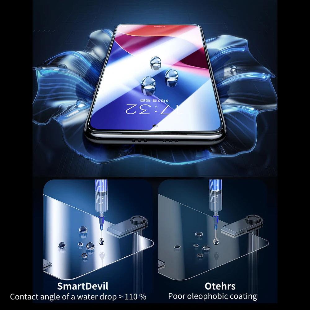 SmartDevil Tempered Glass for Xiaomi POCO F8 Pro F7 F5 F6 X7 Pro F4 Screen Protector for Poco X8Pro Max HD Protective Glass Film