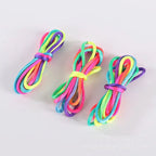 Regenbogen Cats Cradle Schnur 1.6M/63 Zoll Lange Regenbogen Bunte Fingerschnur Chinesische Fingerspiele Spielzeug für Kinder