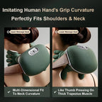 Elektrisches Shiatsu Nacken-Schulter-Rückenmassagegerät Fingermassage Tiefenknetung Muskelentspannung zur Stresslinderung