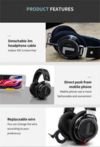 Philips Original SHP9500 Wired Headphones HiFi Stereo HD Mic Call Earphones Sports Running Headset iPhone Android Universal