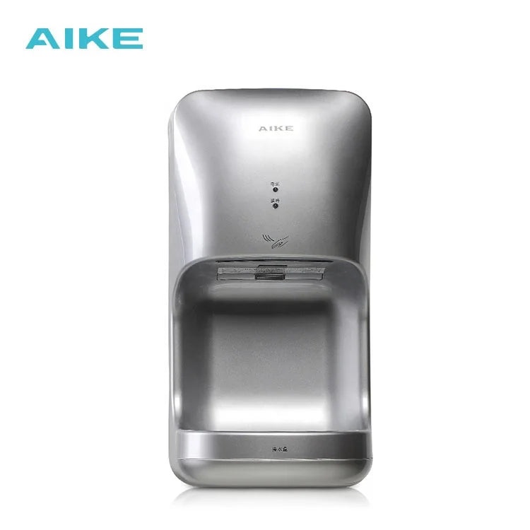 AIKE Automatischer Händetrockner mit Tropfschale, Wandmontage, Hochgeschwindigkeits-Trockner, 10-15s Schnelle Trocknung, Modell AK2632, 1400-1650W