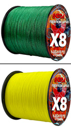 8 Strands Multifilament Angelschnüre Salzwasser Fliegen-Karpfen geflochtene Schnur X8 Spinnköder Angelschnur für Barsch 300m/500m 18lb-78lb
