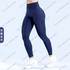 Damen High Waist Nahtlose Yoga Leggings Bauchkontrolle Po-Lifting Workout Hose Weiche Athletic Leggings für Fitnessstudio Fitness Laufen