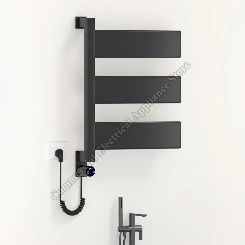 Elektrischer Handtuchhalter Intelligent Edelstahl Temperaturregelung Bad Elektrischer Handtuchwärmer