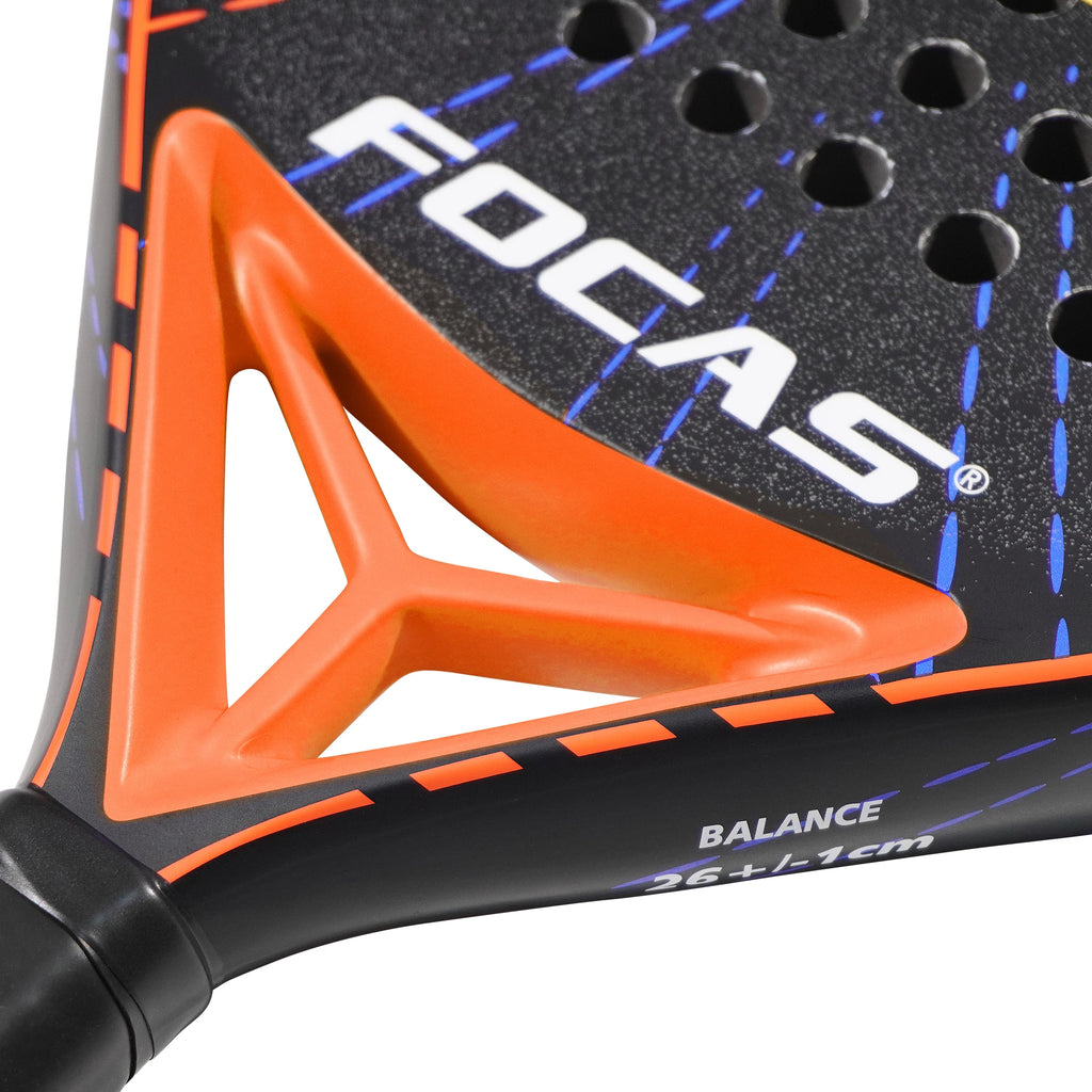 FOCAS 2026 Padel 24K Carbonfaser-Platte Tennisschläger Oberflächenbehandlung