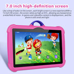 Neues Cartoon-Muster Kinder-Tablet 7 Zoll Quad-Core 4GB RAM 64GB ROM Android Lernspiele Tablets Kindergeschenke