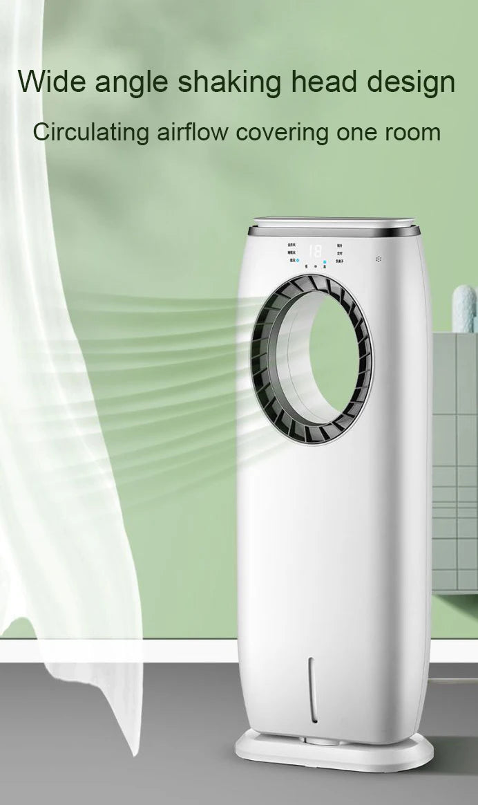 Wassergekühlter Klimaanlagen-Ventilator-Kühler, blattlose elektrische Kühlung, Fernbedienung, Zeitschaltuhr, Luftbefeuchter, Klimaanlage, Kühler EU