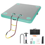 Aufblasbare Schwimminsel Luftmatratze Leiter+Seil+Pumpe Wassersportausrüstung Schwimmende Matte Dock Plattform für See/Insel/Schwimmbad